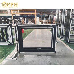 Fenêtre à auvent en alliage d'aluminium à rupture de pont thermique insonorisée de haute qualité avec <span class=keywords><strong>triple</strong></span> <span class=keywords><strong>vitrage</strong></span> à bas <span class=keywords><strong>prix</strong></span> pour l'extérieur de la maison - Product Image 3