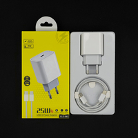 Chargeur rapide PD 20W/25W/35W avec câble, ensemble 2-en-1, ignifuge, pour 13/14/15/16/17, avec logo personnalisé