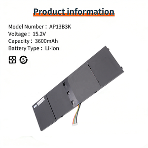 Batería de Repuesto para Portátil, Baterías de Fábrica AP13B3K para Acer Aspire R7-571 R7-572 M5-583 V5-573, Batería para Portátil AP13B3K - Product Image 2