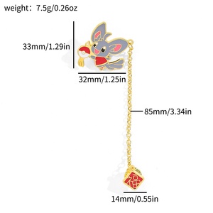 Broche Pokémon Série Nouvel An Personnalité Créative Dessin Animé, Badge Métallique Psyduck Gengar, <span class=keywords><strong>Accessoire</strong></span> Gravé Numérique - Product Image 6