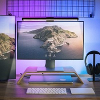 Barra LED de 44 cm con control táctil, ¡gran oferta! Lámpara LED USB para monitor de ordenador con luz de lectura USB y pantalla antirreflejo.