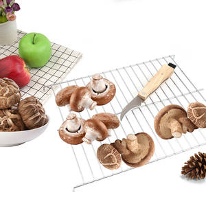 Cuchillo profesional plegable con forma de seta, cuchillo de bolsillo con mango de madera Natural, con brocha para barbacoa, trufas y hongos - Product Image 6