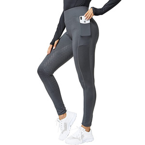 Pour cross-border siège complet Silicone antidérapant respirant équestre <span class=keywords><strong>pantalon</strong></span> d'équitation femmes Stretch taille haute fermeture éclair mouche ventre - Product Image 6