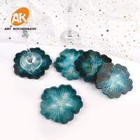 AK Craft Alat Kerajinan Sakura Cetakan Silikon Epoksi Resin Coaster Bunga Kelopak untuk DIY Nampan Hidangan Penutup Kue Pernikahan