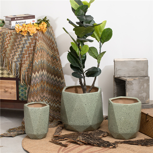 Graceful rustic big size outdoor floor garden bonsai plant pots large ceramic flower planters pots
