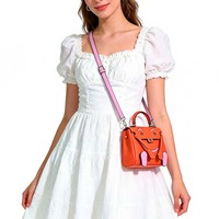 Sac bandoulière de luxe en cuir véritable pour femme, style créateur, sac à main tendance en forme de monstre, sacs à main pour femmes