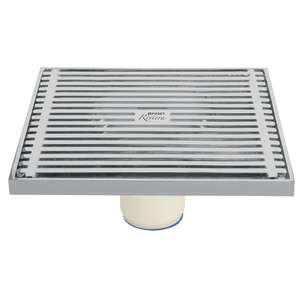 Foset RS-802 ottone scarico quadrato 6x6 '304 filtro in acciaio inox per pavimenti bagno e Hotel - Product Image 2