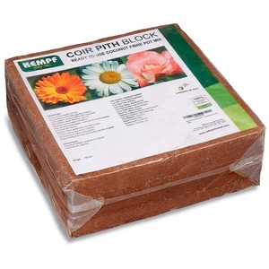 เฮมพ์ฟ ยูเอสเอ แคนาดา คลังสินค้า ใบรับรอง CE บล็อกใยมะพร้าว EC ต่ำ ขายส่งจำนวนมาก 5 กก. โคโคพีท - Product Image 1