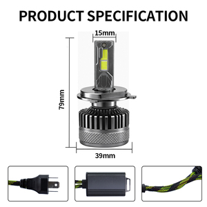 Nuevas Bombillas LED para Faros Delanteros de Coche de Alta Potencia 155W 16000LM 3000-6000K, Ajuste Universal H1/H4/H7/H11/9005/9006, Impermeables, para Conducción y Niebla - Product Image 4