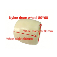 Roue en nylon haute résistance 80*70mm, nouveau produit, roue de chariot à palettes robuste, adaptée aux chariots à palettes manuels