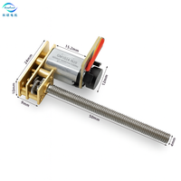 Moteur CC de petite taille 12 mm avec vis à billes, moteur à engrenages CC 12 V avec arbre fileté M3/M4 avec encodeur