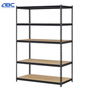 מדפי אחסון מתכווננים מפלדה, 5 שכבות, מדפים ללא ברגים, מדפי משטחים לשימוש במחסן, 180*90*40 ס\\\"מ, 875 ק\\\"ג - Product Image 2