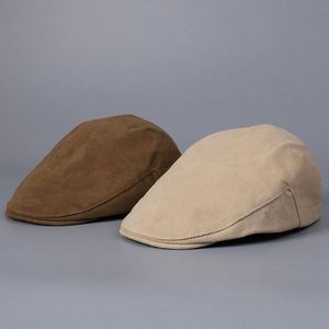 Nouvelle Arrivée 2025 – Béret en Toile Unisexe Automne Hiver, Tendance Mode Décontractée, Casquette Plate en Toile Couleur Unie, Style Ivy - Product Image 1