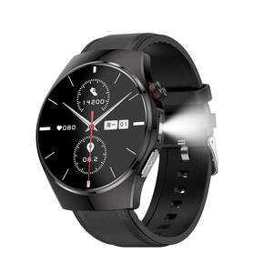 Montre connectée Ge31 Bluetooth, moniteur de fréquence cardiaque et d'oxygène dans le sang, tracker d'exercice, bracelet en silicone unisexe noir - Product Image 3
