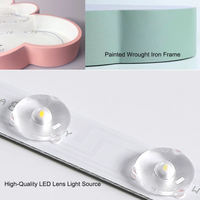 Lampu Plafon Flush Mount Warna Macaron Besi Langsung dari Pabrik, Lampu Anak Grosir untuk Proyek Sekolah, Taman Kanak-Kanak, dan Penitipan Anak