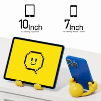 Dessin animé d'usine original pour visage souriant pouces rotatifs ornements de bureau en plastique pour téléphones mobiles/supports de tablette