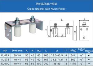Phụ kiện cửa trượt hướng dẫn cửa khung với con lăn <span class=keywords><strong>Nylon</strong></span> trượt cổng hướng dẫn khung thành phần cho cổng - Product Image 2