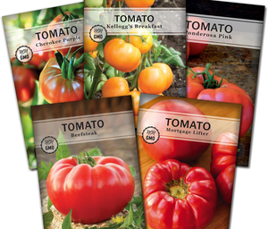 Variedades de reliquia de tomate estilo bistec sin OGM Kellogg's Cherokee Purple Mortgage Lifter <span class=keywords><strong>Ponderosa</strong></span> Home Macetas - Product Image 1