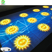 Projection de mariage immersive et de fête Système de projection de sol mobile interactif au sol Matériau métallique durable