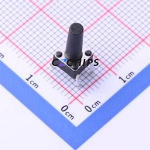 K2-1102DP-T4SW-04 Tactile Switch Through hole Component (THT),6x6mm Switch 2.5N Through Hole 6mm 6mm - Product Image 1
