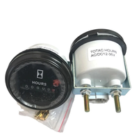 Meteran Jam Putar 52mm Penghitung Waktu 12V 24V 36V untuk Mobil Kapal Generator Mesin Diesel Bensin Petrol