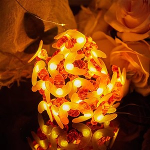 Nouvelle <span class=keywords><strong>guirlande</strong></span> lumineuse <span class=keywords><strong>solaire</strong></span> LED extérieure IP44 en forme d'abeille, étanche, pour jardin et pelouse, avec matériau en cuivre - Product Image 3