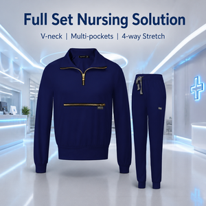 Anti-wrinkle Breathable Woven Nursing Uniforms <b>Scrub</b> Sets High Performance Durable Hospital Medical <b>Surgical</b> Suits - Product Image 4
