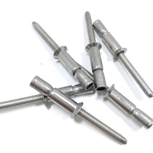 Rivets aveugles à fixation par coupure en acier inoxydable 304, type Cup-fix, avec boulon monobloc à tête fraisée et verrouillage extérieur - Product Image 1