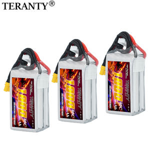 แบตเตอรี่ลิโพ TERANTY รุ่นอัพเกรด 1000mAh 4S 14.8V 80C/160C สำหรับโดรนบินในอาคาร ความเร็วสูง แรงดันสูง จำนวน 1-5 ชิ้น - Product Image 1