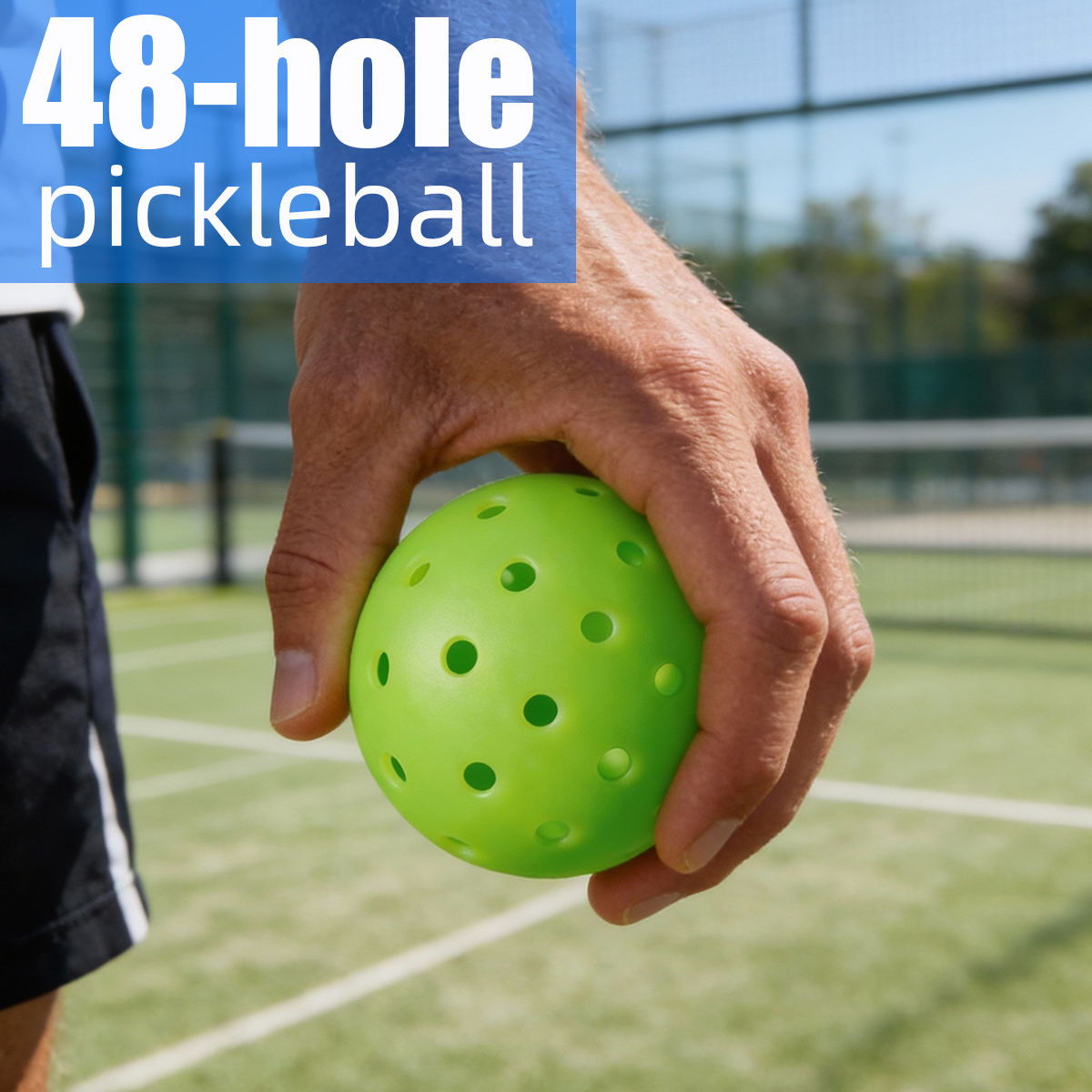 USAPA Approved Pickleball Balls 48 Hole Custom Logo Color Durable Outdoor Indoor Sports Training Tournament Equipment