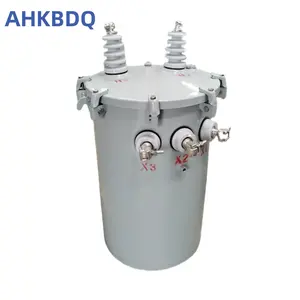 10kva 15kva 25kva 37.5 50 100kva high voltage 7620v/13200v 13.8kv low voltage 120v/240v single phase pole mounted transformer