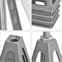 Cales de stabilisation en aluminium pour camping-car, lot de 4 avec écrous à vis, stabilisent le niveau, support pour camping-car, caravane, 6 000 lb, fabriqué en Chine