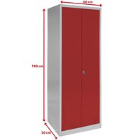 Armoire à vêtements de travail à 2 portes en acier durable Armoire à clés en métal de haute qualité