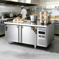 Table de préparation commerciale en acier inoxydable pour restaurant, en promotion