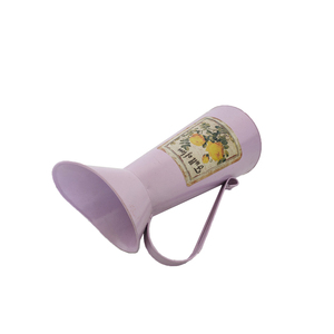 Vase à Fleurs Violet Vintage avec Autocollant Pichet Cruche Maison Jardin Galvanisé Pots <span class=keywords><strong>de</strong></span> Fleurs en Métal - Product Image 6