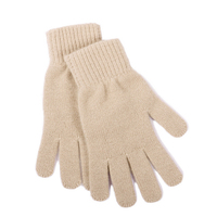 Gant en laine jacquard personnalisé de haute qualité pour doigts entiers Tricot de cachemire Demi-gants et mitaines pour l'hiver