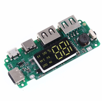 Module de charge numérique pour batterie au lithium 18650 avec écran LCD, double sortie USB 5V (2,4A+2A) pour banque d'alimentation DIY