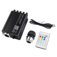 Kit d'éclairage à fibre optique 16W RGBW LED avec câble pour contrôle par application, DC 12V 5050LED pour éclairage intérieur universel