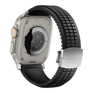 Nueva <span class=keywords><strong>Correa</strong></span> Deportiva de Fluororubber SEURE, Mismo Estilo para <span class=keywords><strong>Apple</strong></span> <span class=keywords><strong>Watch</strong></span>, <span class=keywords><strong>Correa</strong></span> de Goma de 44, 45, 46, 49 mm para iWatch Series Ultra/11/10/9/8/SE - Product Image 4