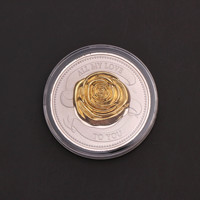 Pièces personnalisées mariage argent coloré pièce commémorative pièces de collection mariage papillon Rose pour toujours amour et bonheur