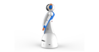 Nuevo Robot de Servicio Bancario con IA, Modelo Moonlight Blue Martin, con Navegación SLAM, ABS+PC de Alta Resistencia, 80 kg, para Filiales Bancarias Inteligentes