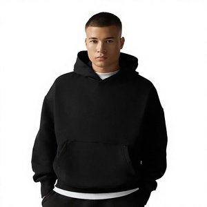 Oath Bird Herren Oversized Kapuzenpullover Einfarbig Baumwollfleece Lässiger Hoodie Herbstbekleidung - Product Image 1