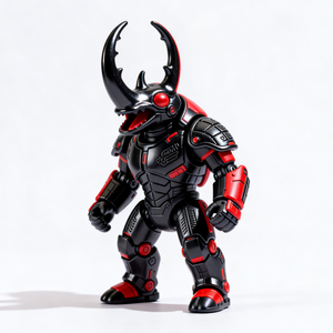 Figura Decorativa de PVC Personalizada, Exquisita Figura de Guerrero <span class=keywords><strong>Escarabajo</strong></span> <span class=keywords><strong>Rinoceronte</strong></span> - Product Image 6