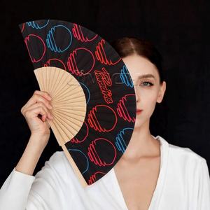 Premium 23cm Spanish Wooden Gift <b>Folding</b> <b>Hand</b> <b>Fan</b> with Box - Product Image 3