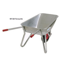 Brouette robuste en acier galvanisé et alliage d'aluminium avec plateau en aluminium, OEM pour outils de chantier