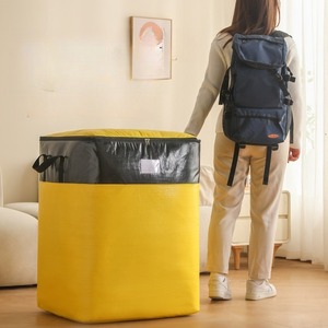 Sacs de rangement pour vêtements en gros d'usine, sacs de déménagement extra-larges en tissu épais et résistant avec design bicolore - Product Image 4