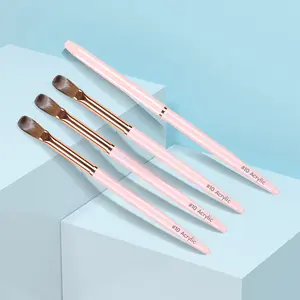 2024 Hot Sale Recommend Metal Acrylic Brush Kolinsky High Quality Nail Art Drawing Painting Brushes