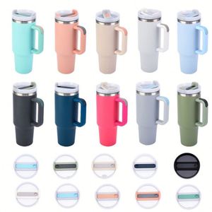 Vaso Térmico Reutilizable de Acero Inoxidable de 40 oz con Asa, Doble Pared, Aislamiento al Vacío, Botella de Viaje para Auto, Logotipo Personalizado, MOQ Bajo - Product Image 4