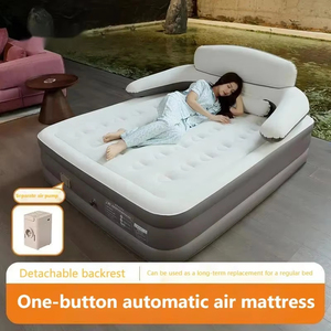Sofá Inflable de PVC Flocado Personalizado al por Mayor, Plegable, de Inflado Rápido, con Respaldo, para Sala de Estar o Sala de Juegos - Product Image 2