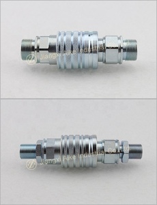 Raccords rapides hydrauliques pour tracteurs, type poussoir-tiroir, filetage NPT G 1/2'', 3/8'', 3/4'', taille 1/2 corps - Product Image 2